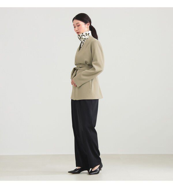 Demi-Luxe BEAMS 「ドライカルゼ ベルテッド ジャケット」|ダッフルコート|