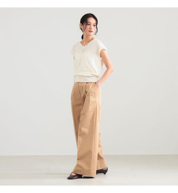 Demi-Luxe BEAMS 「2WAY 天竺 フレンチスリーブ プルオーバー」|ニット・セーター|