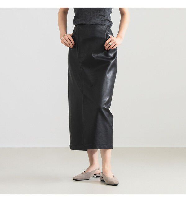 Demi-Luxe BEAMS 「【CLASSY.10月号掲載】AK+1 / フェイクレザー スカート」|スカート|