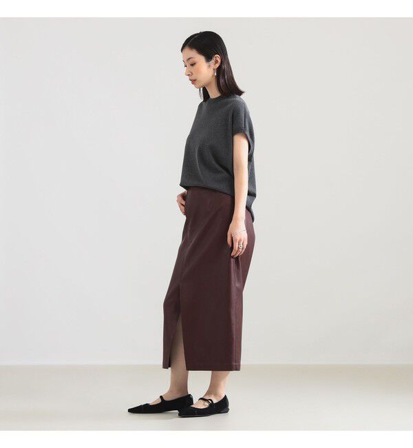 Demi-Luxe BEAMS 「【CLASSY.10月号掲載】AK+1 / フェイクレザー スカート」|スカート|