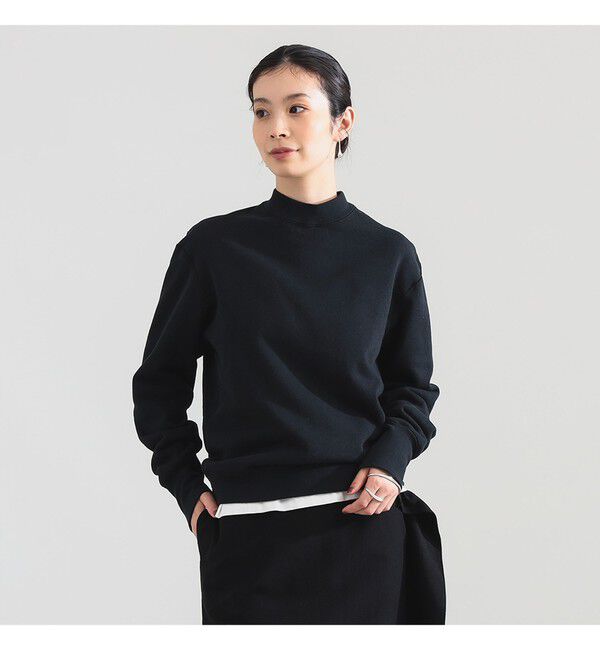 Demi-Luxe BEAMS 「AK+1 /  裏毛スウェット プルオーバー」|Tシャツ・カットソー|BLACK