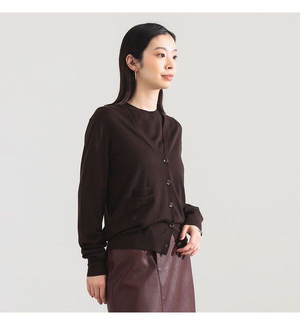 Demi-Luxe BEAMS 「AK+1 / 16ゲージ Vネック カーディガン」|ニット・セーター|