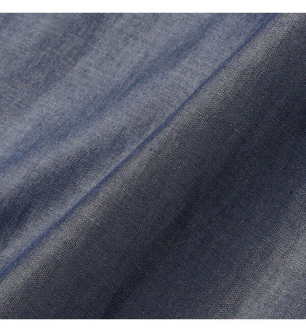 Demi-Luxe BEAMS 「AK+1 / シャンブレー ハイネック ブラウス」|シャツ・ブラウス|
