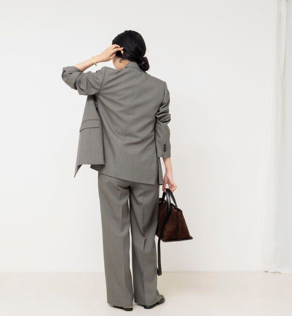 NOLLEY'S sophi「《セットアップ対応》ウォッシャブルドライシャークタックセミワイドパンツ」|その他|
