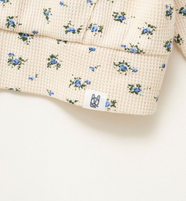 MAQWEL「【MAQWEL/マクウェル】Flower Waffleジップパーカー」|Tシャツ・カットソー|