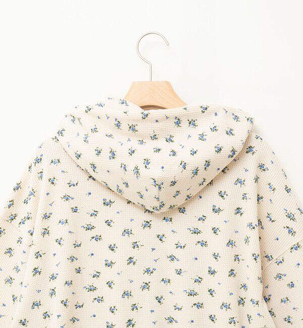 MAQWEL「【MAQWEL/マクウェル】Flower Waffleジップパーカー」|Tシャツ・カットソー|