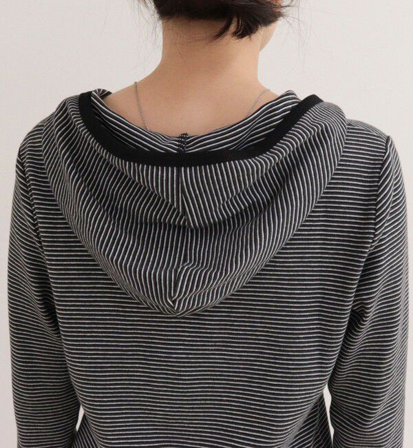 fredy emue「ヘンリーネックボーダーフーディ」|Tシャツ・カットソー|