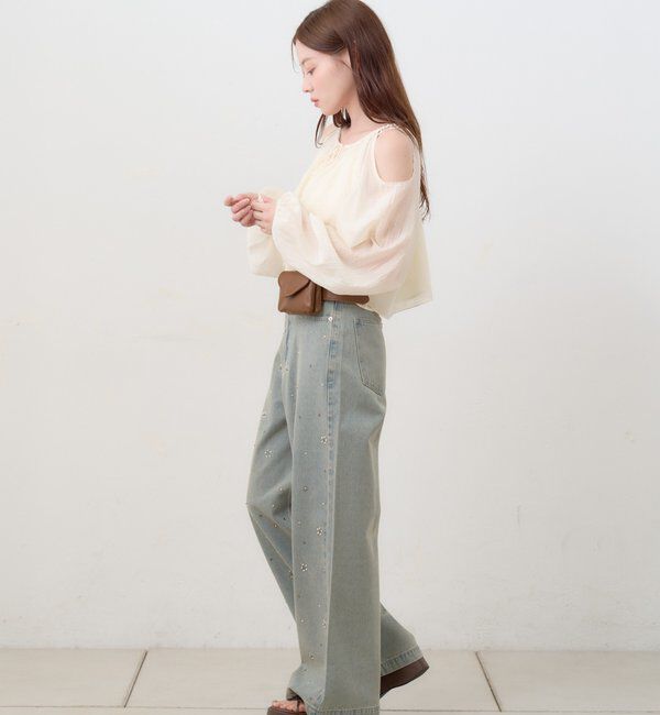  「【S.Lサイズ展開】カットアウトブラウス」|シャツ・ブラウス|