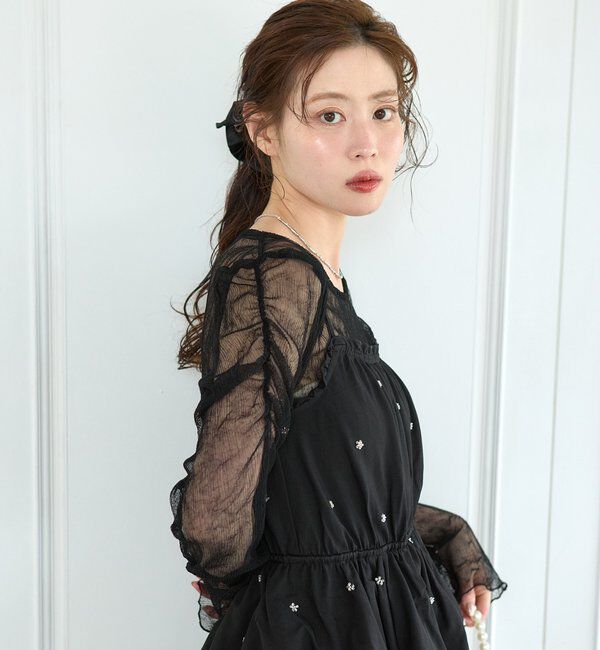 「ビジューバルーンサロペット」|オールインワン|