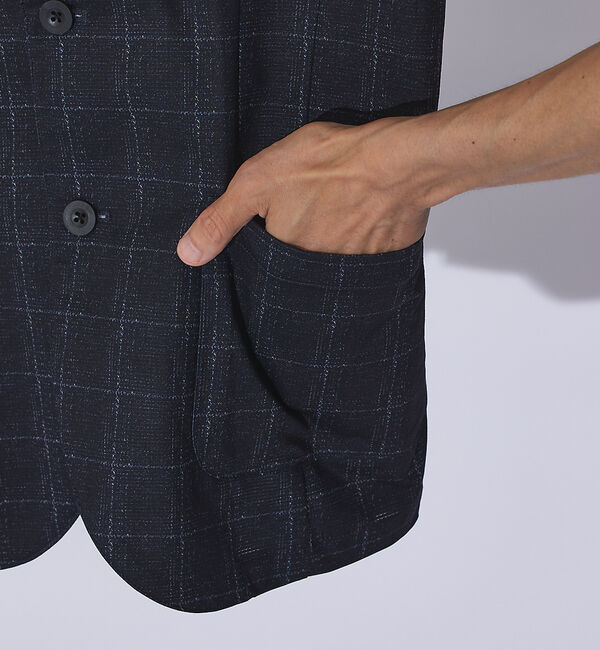 ABAHOUSE「【Air Hole Stretch / セットアップ対応】メッシュジャケット /」|テーラードジャケット|