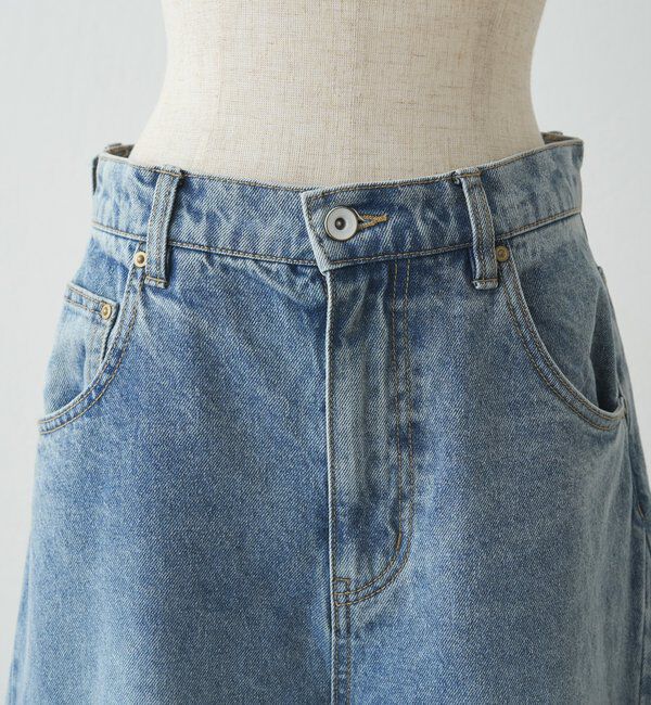  「バレルシルエットデニムパンツ」|デニム|