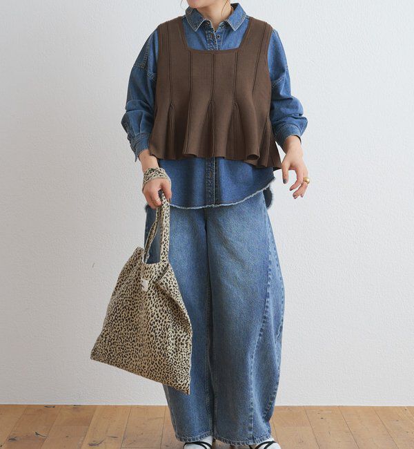  「バレルシルエットデニムパンツ」|デニム|