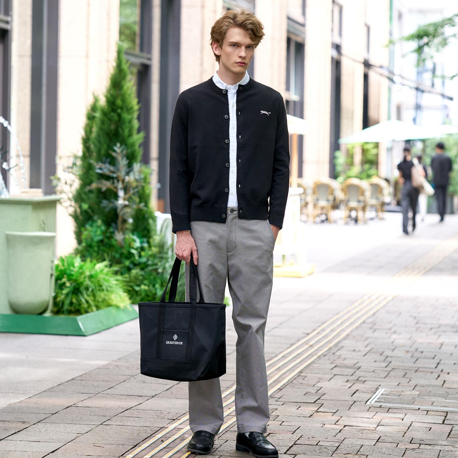 DRESSTERIOR「【7色展開】ゼニアバルーファ キャッシュウール ラウンドネックカーディガン」|カーディガン|