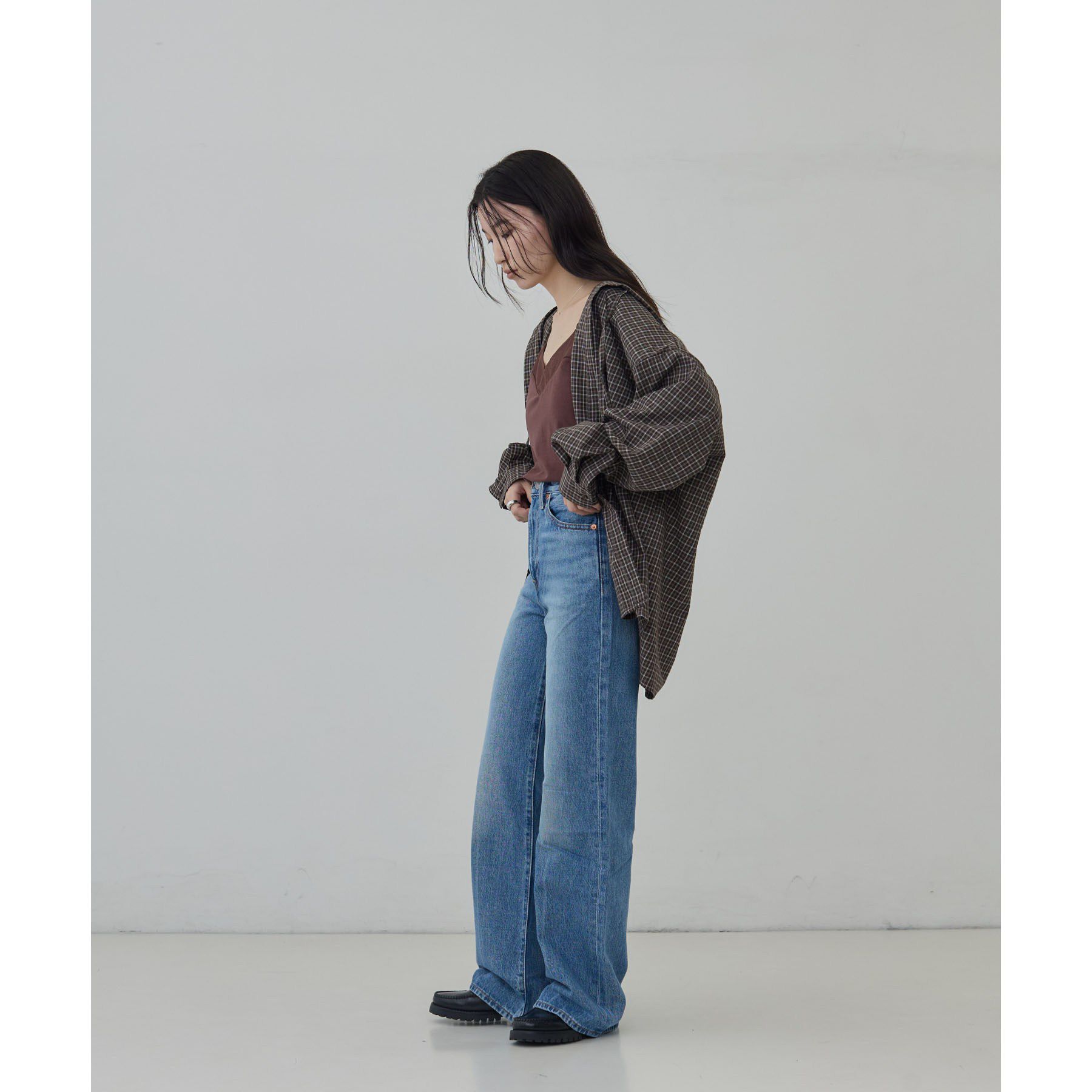 GALLEST「【LEVI&rsquo;S】RIBCAGE WIDE LEG」|デニム|