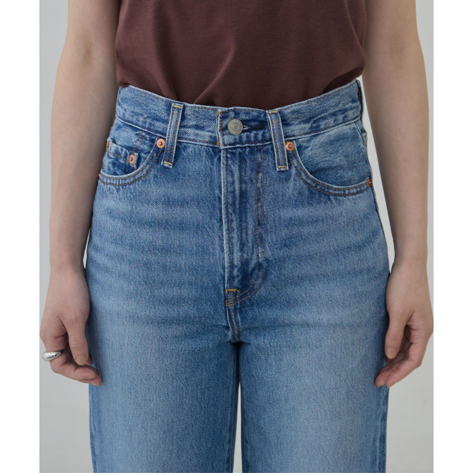GALLEST「【LEVI&rsquo;S】RIBCAGE WIDE LEG」|デニム|