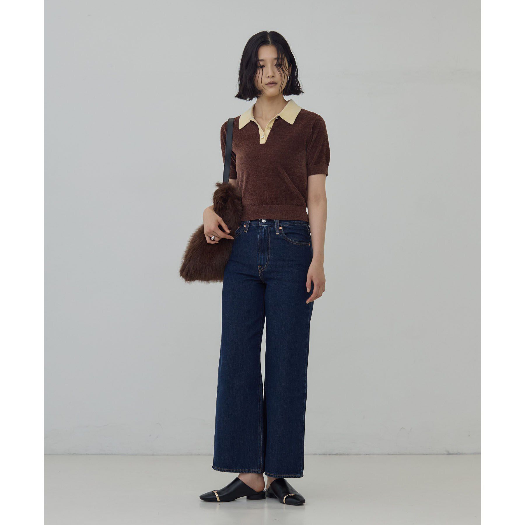 GALLEST「【LEVI&rsquo;S】RIBCAGE WIDE LEG」|デニム|