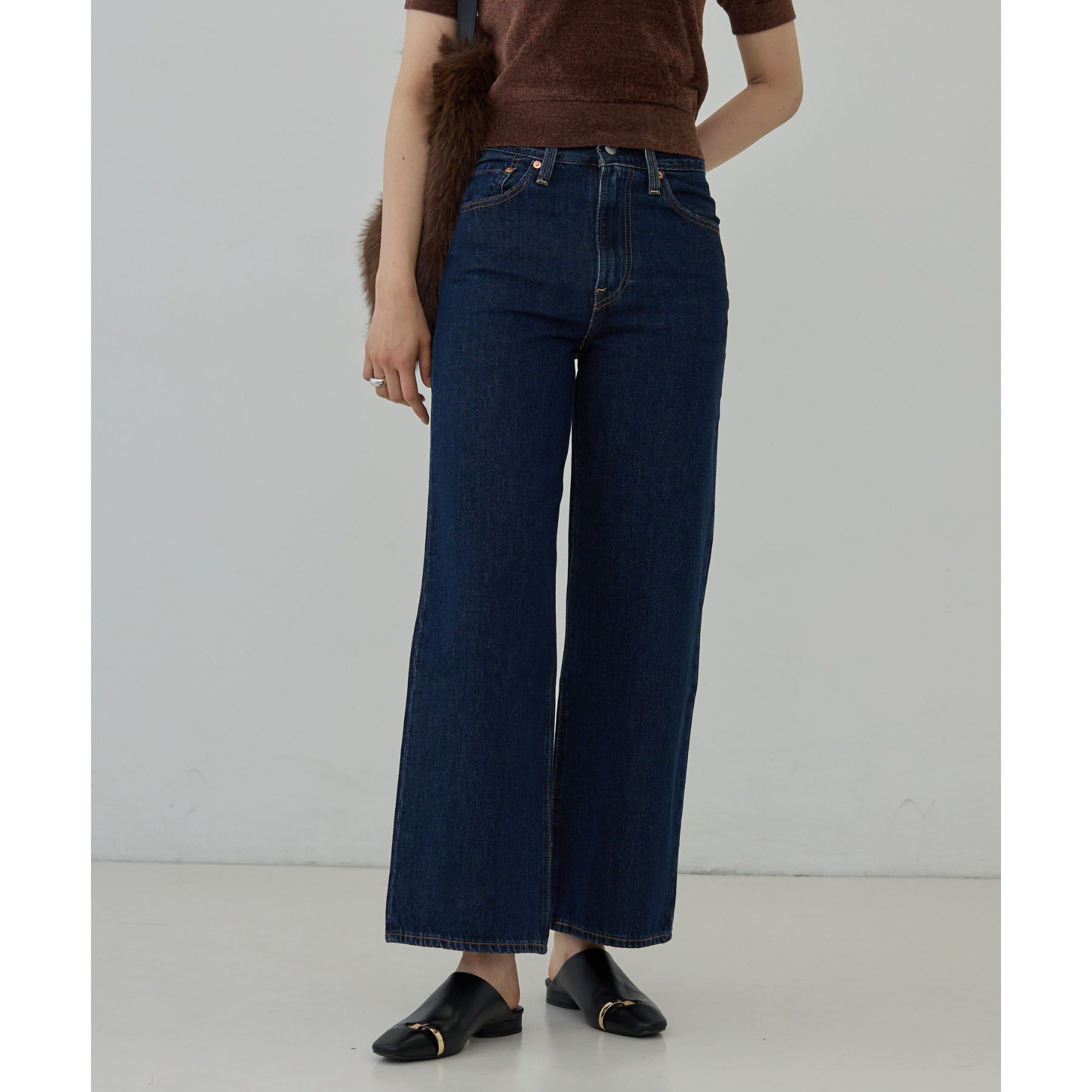 GALLEST「【LEVI&rsquo;S】RIBCAGE WIDE LEG」|デニム|