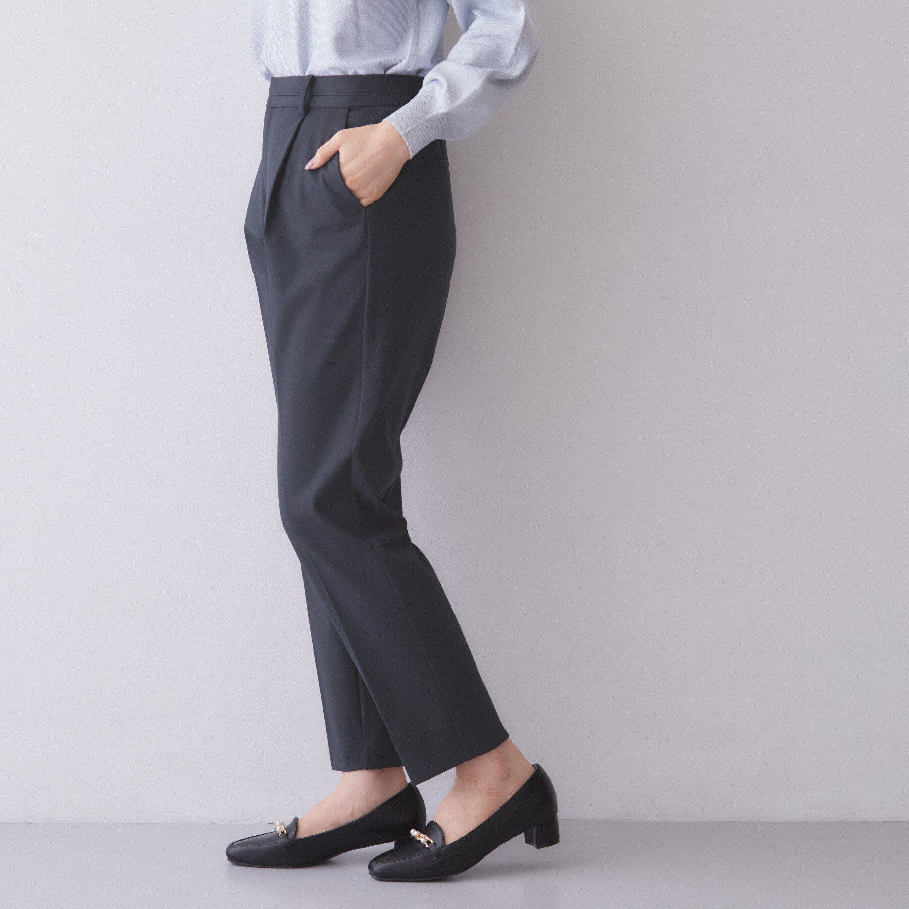 index「【XS-3Lサイズ】ストレッチテーパードパンツ《洗濯機OK／イージーアイロン》」|その他|