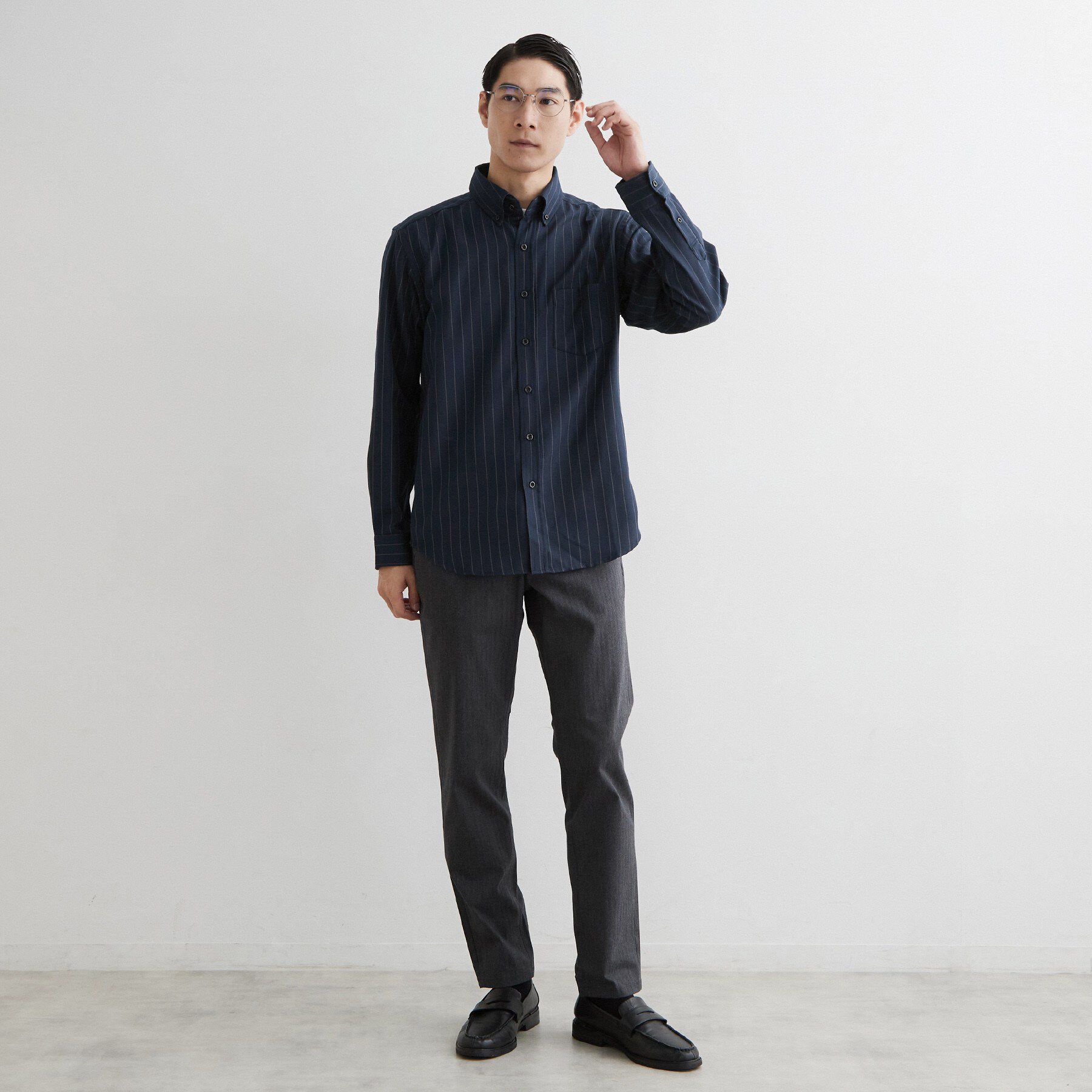 THE SHOP TK「【防シワ／洗濯機OK】アソート 長袖ネルシャツ」|シャツ・ブラウス|