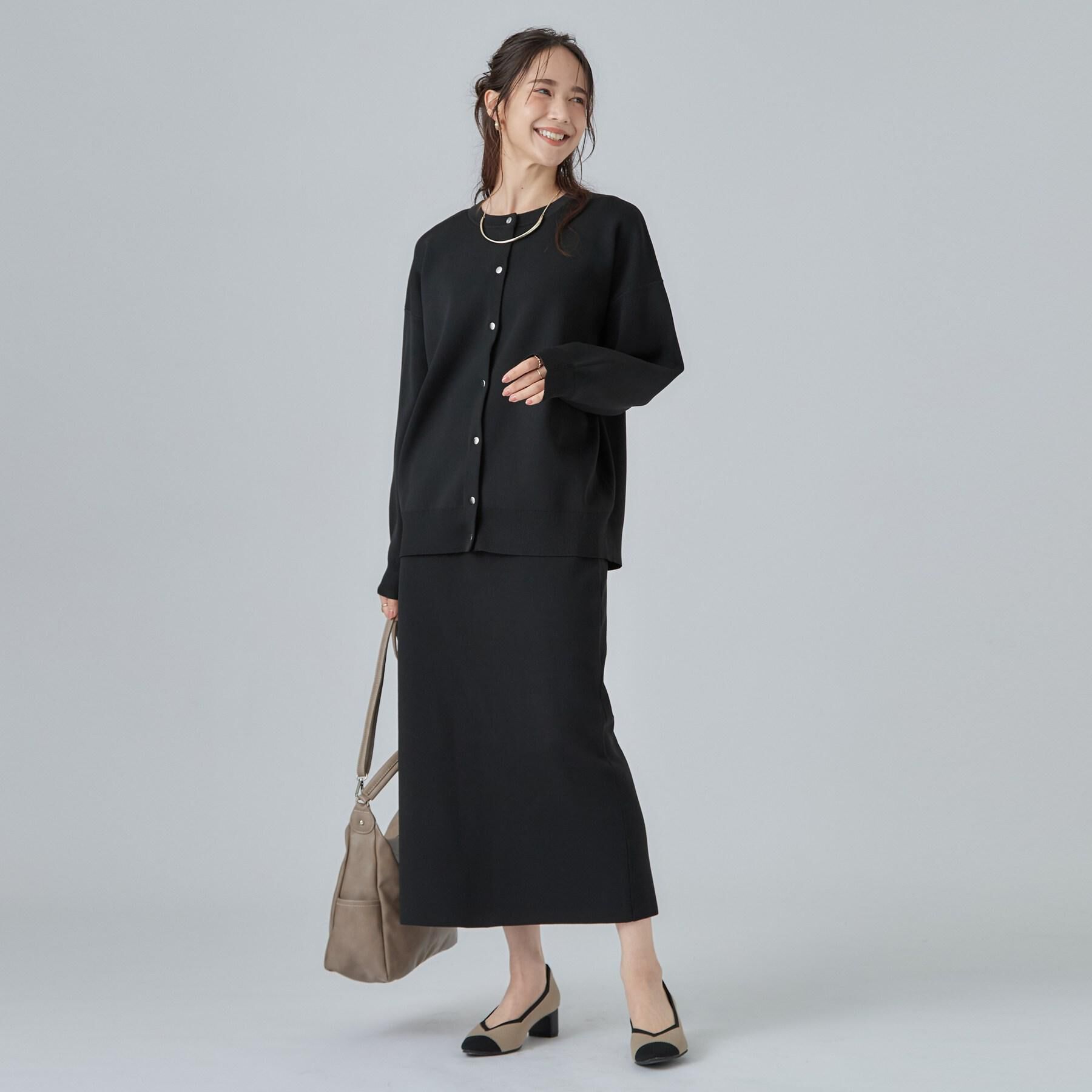 SHOO･LA･RUE「【セットアップ可/洗濯機可】軽やかに羽織れる スポンディッシュ ニットカーディガン」|カーディガン|
