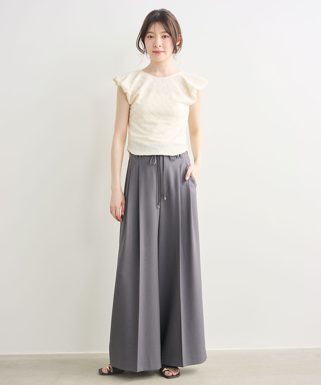 COCO DEAL「ふくれジャカードノースリーブトップス」|Tシャツ・カットソー|