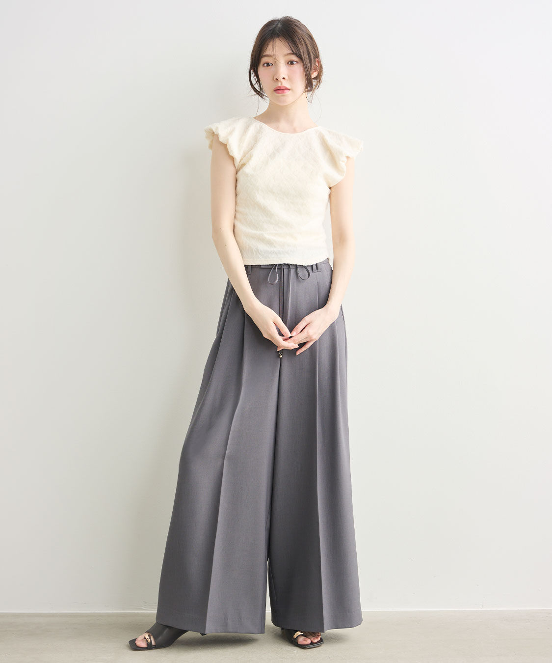 COCO DEAL「ふくれジャカードノースリーブトップス」|Tシャツ・カットソー|