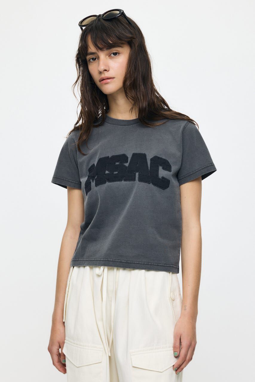 MOUSSY「LACE LOGO TEE」|Tシャツ・カットソー|L/BLK1