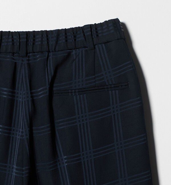 UNITED ARROWS「チェック 2タック ワイドパンツ ‐ウォッシャブル‐」|スラックス|