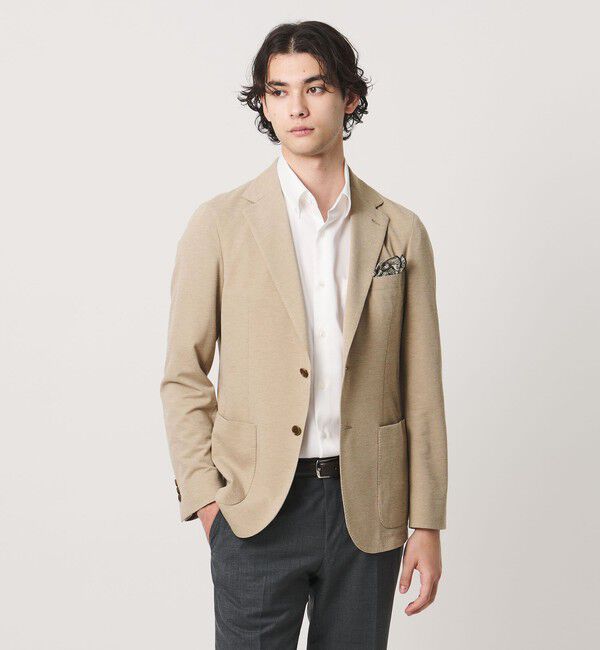 UNITED ARROWS「カノコ シングル ２ボタン テーラードジャケット COMFORT EASY‐MODEL SOFT」|テーラードジャケット|BEIGE