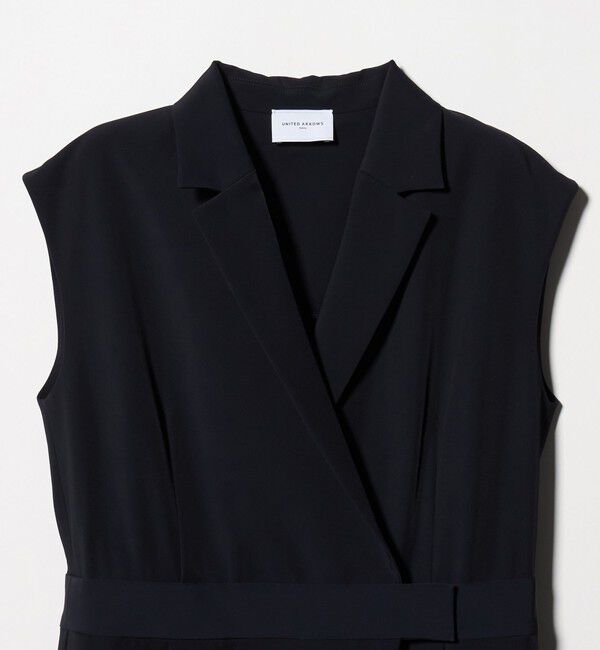 UNITED ARROWS「ツイル オールインワン ‐ストレッチ 防シワ 接触冷感‐」|オールインワン|