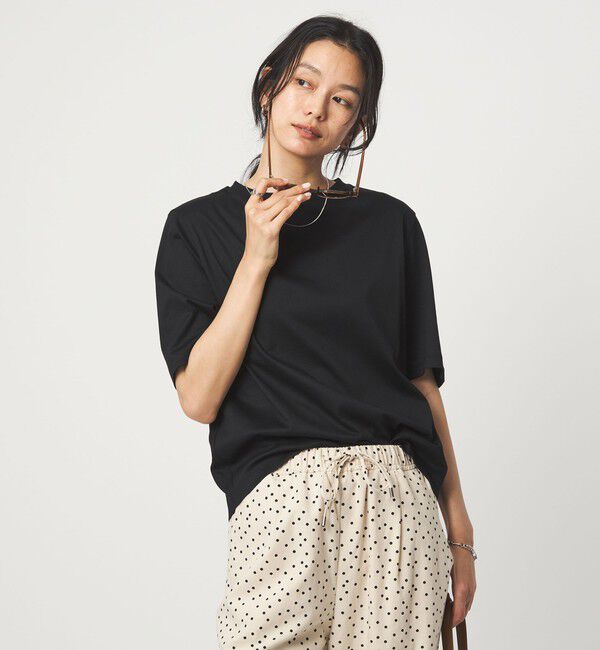 UNITED ARROWS green label relaxing「ショートスリーブ Tシャツ 汗染み防止」|Tシャツ・カットソー|BLACK
