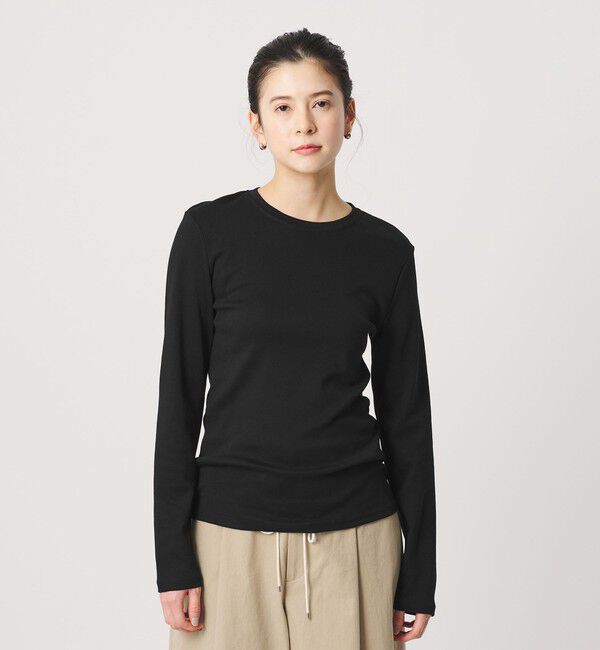 BEAUTY&YOUTH UNITED ARROWS「オーガニックコットンフライス ロングスリーブTシャツ」|Tシャツ・カットソー|