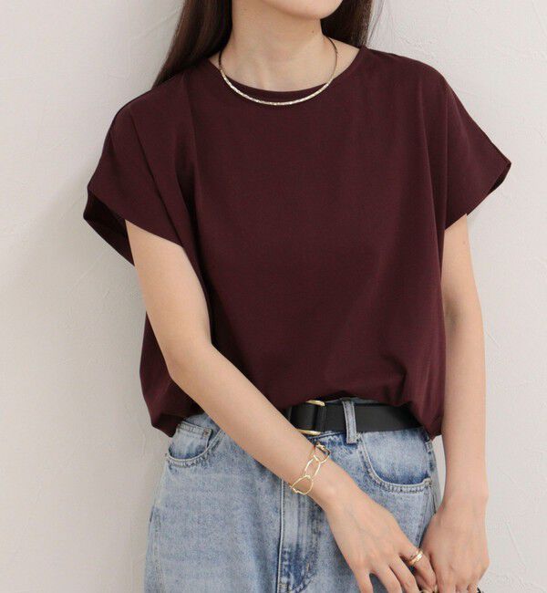 fredy emue「シルケットタックデザインTシャツ」|Tシャツ・カットソー|ブラウン
