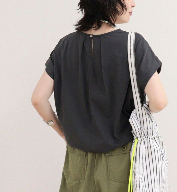 fredy emue「シルケットタックデザインTシャツ」|Tシャツ・カットソー|チャコールグレー