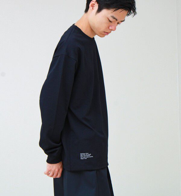 GLOSTER「AirDry クイックドライ 裾ドローコード ロングスリーブTシャツ ロンT」|Tシャツ・カットソー|