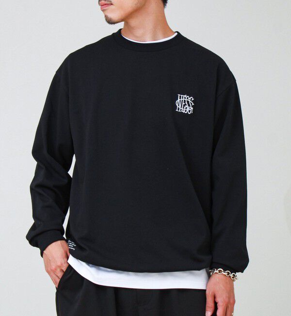 GLOSTER「AirDry クイックドライ 裾ドローコード ロングスリーブTシャツ ロンT」|Tシャツ・カットソー|ブラック