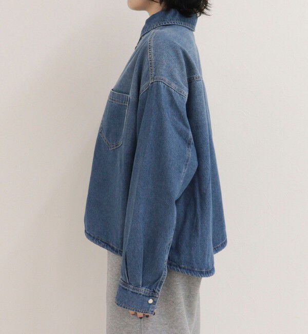 fredy emue「裾ドロストデニム/ホース柄シャツ」|シャツ・ブラウス|