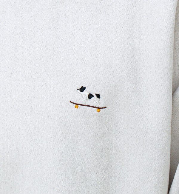 GLOSTER「【定番シリーズ/フレブル刺繍】スエードプルオーバースウェット」|スウェット・ジャージ|