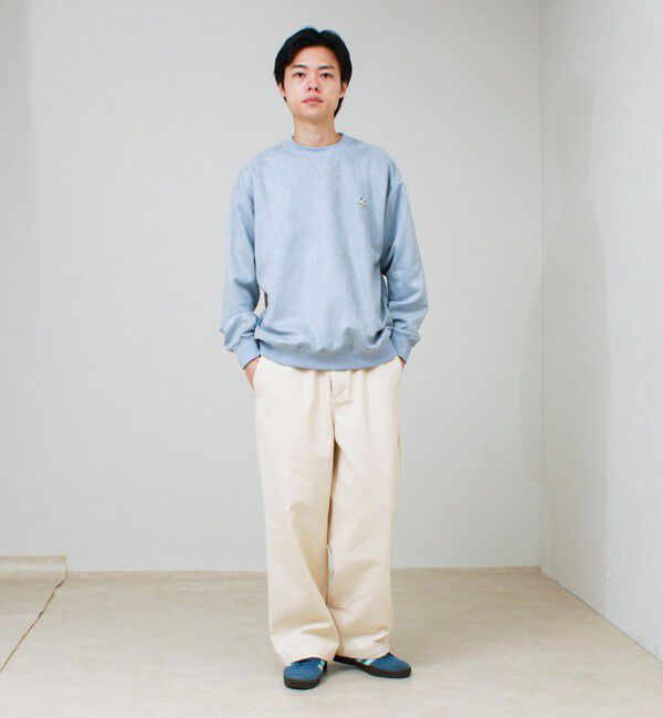 GLOSTER「【定番シリーズ/フレブル刺繍】スエードプルオーバースウェット」|スウェット・ジャージ|