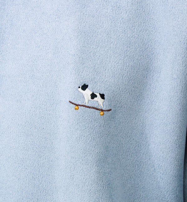 GLOSTER「【定番シリーズ/フレブル刺繍】スエードプルオーバースウェット」|スウェット・ジャージ|