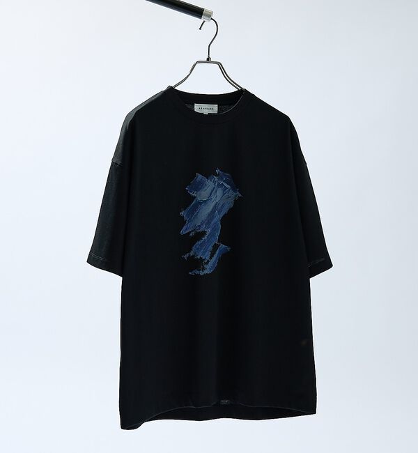 ABAHOUSE「アブストラクト グラフィック プリントTシャツ / オーバーサイズ」|Tシャツ・カットソー|