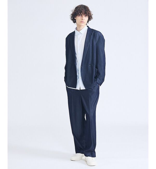 ABAHOUSE「【セットアップ対応】デニムライクツイル ダブルジャケット」|その他|