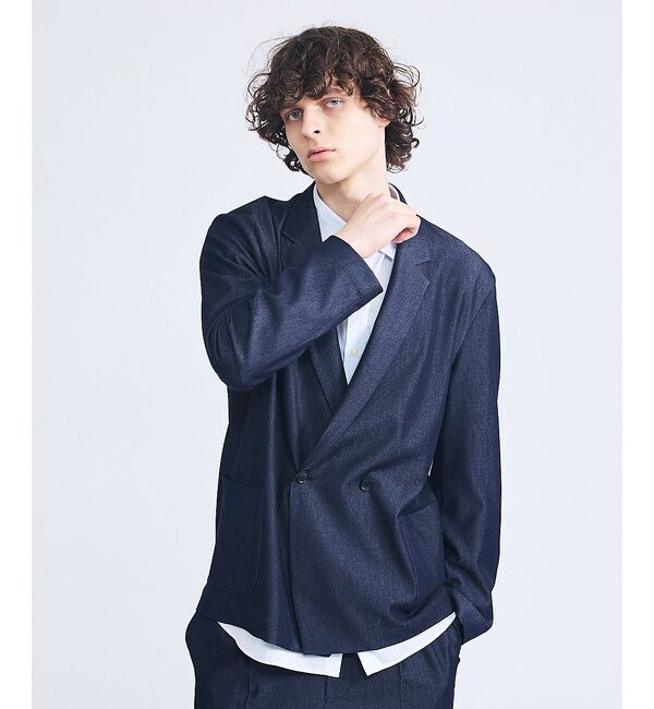 ABAHOUSE「【セットアップ対応】デニムライクツイル ダブルジャケット」|その他|