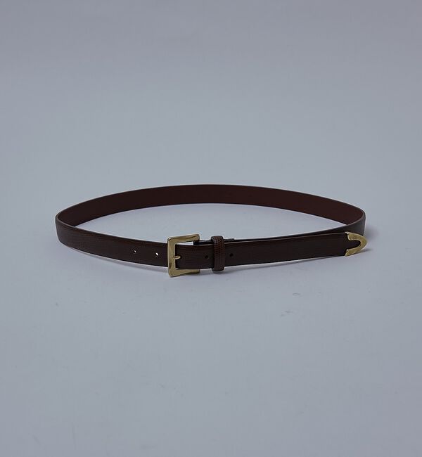 ABAHOUSE「【UNISEX】 LIZERD STAMPED PUNTALE BELT / リ」|ベルト|ブラウン
