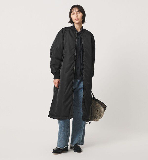 UNITED ARROWS「【別注】＜TICCA＞ロング MA-1 コート」|その他|BLACK