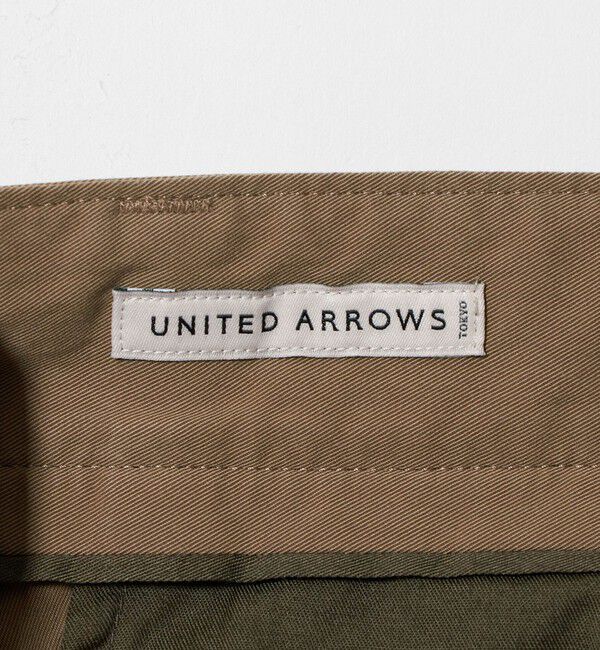 UNITED ARROWS「コットン/ナイロン ギャバピーチ ナチュラルトラウザーズ」|スラックス|