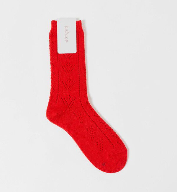 AEWEN MATOPH「＜babaco＞アイレット ソックス」|ソックス|RED