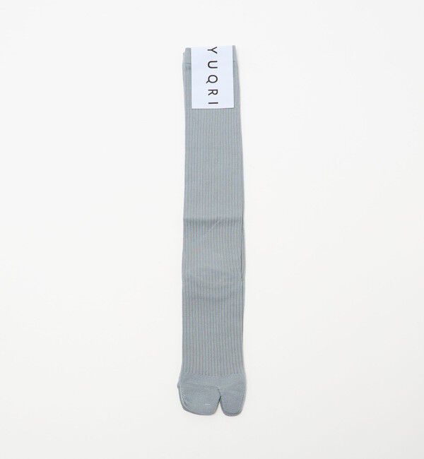 UNITED ARROWS「＜YUQRI＞リブ TABI ロングソックス」|ソックス|LT.GRAY