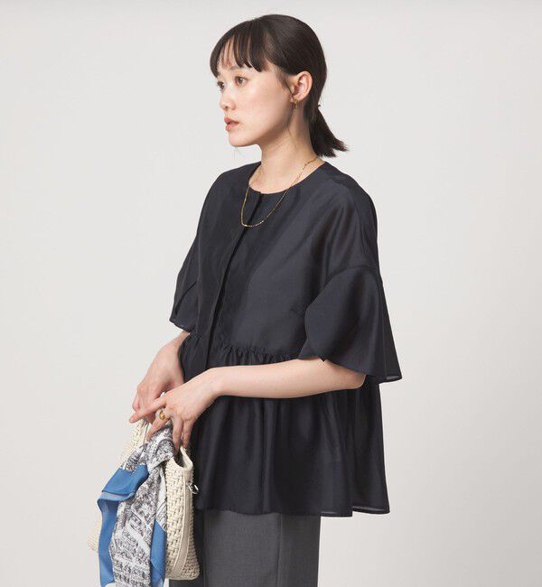 UNITED ARROWS green label relaxing「［size SHORTあり］ブライトシアー ショートスリーブ ジャケット」|ノーカラージャケット|