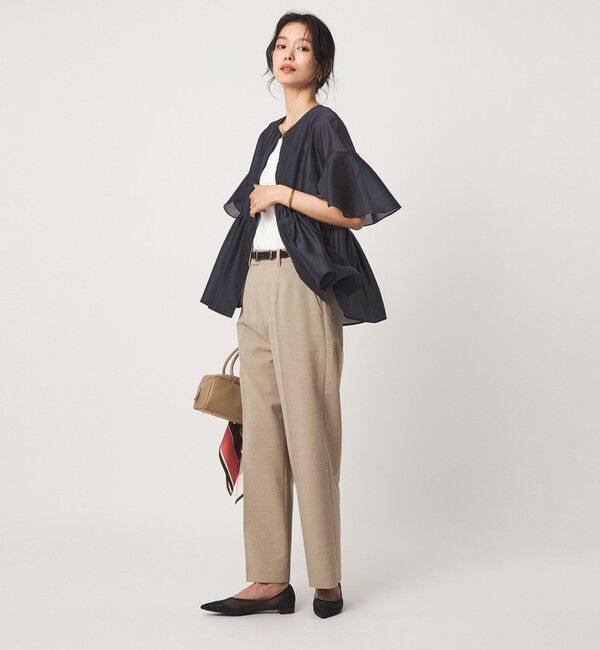 UNITED ARROWS green label relaxing「［size SHORTあり］ブライトシアー ショートスリーブ ジャケット」|ノーカラージャケット|